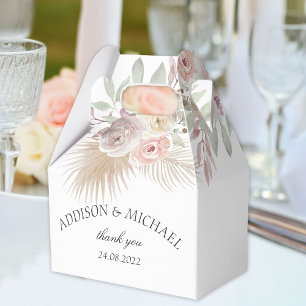 Elegante Boho Blütendose Geschenkschachtel