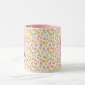 Elegante Boho Chic Floral Monogram Tasse - Q (Zentrum)