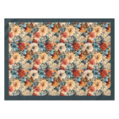 Elegante Boho farbenfrohe wilde Blume und Schmette Tischdecke (Vorderseite (Horizontal))