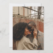 Elegante Boho Floral Engagement Party Einladung (Rückseite)