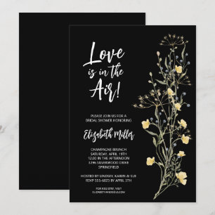Elegante Boho-Floral-Hochzeitsshower Einladung