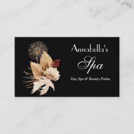 Elegante Boho Floral Wellness-Center Business Card Visitenkarte