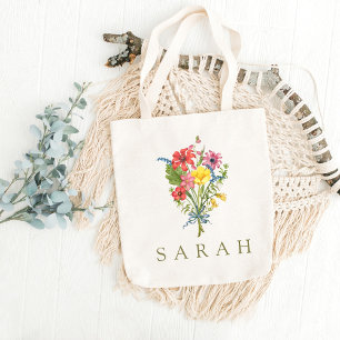 Elegante Boho Floral Wildblume Tasche