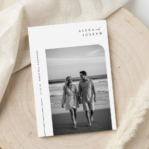 Elegante Boho-Foto-Hochzeitseinladungen im Budget Einladung