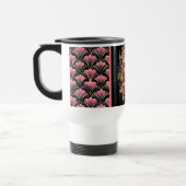 Elegante Boho Girl Black and Pink Tasse (Links)