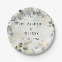 Elegante Boho-Grünpflanzen Eukalyptus-Hochzeit