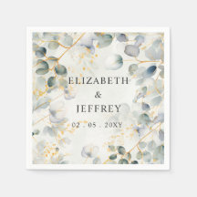 Elegante Boho-Grünpflanzen Eukalyptus-Hochzeit