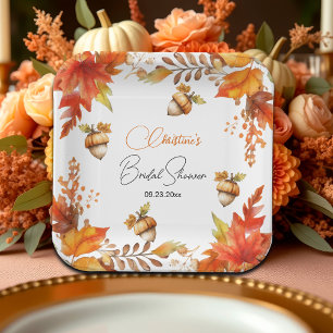 Elegante Boho-Hochzeitsfeier im Herbstlook Pappteller