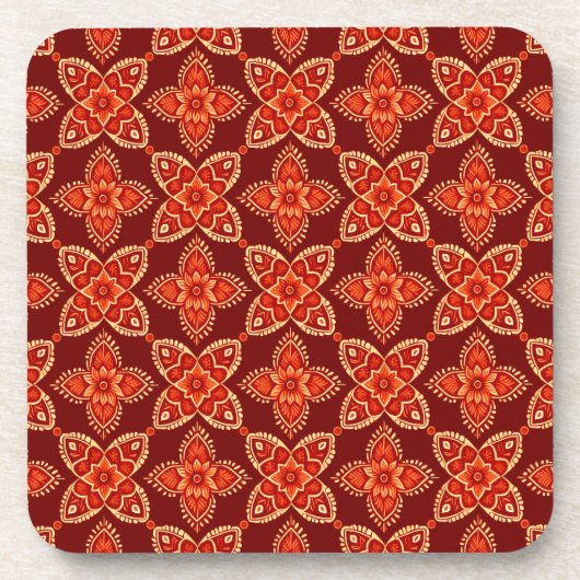 Elegante Boho-Muster-Untersetzer - Set von 6 Jahre Getränkeuntersetzer (Vorderseite)