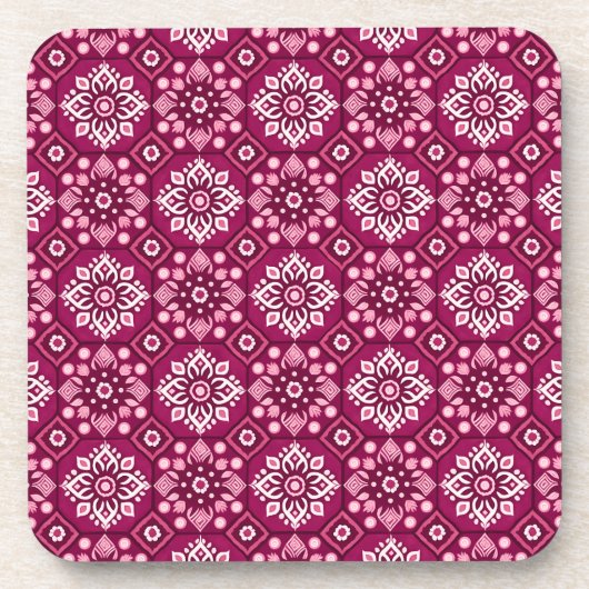 Elegante Boho-Muster-Untersetzer - Set von 6 Jahre Getränkeuntersetzer (Vorderseite)