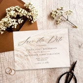 Elegante Boho Pampas Grass Save the Date Card