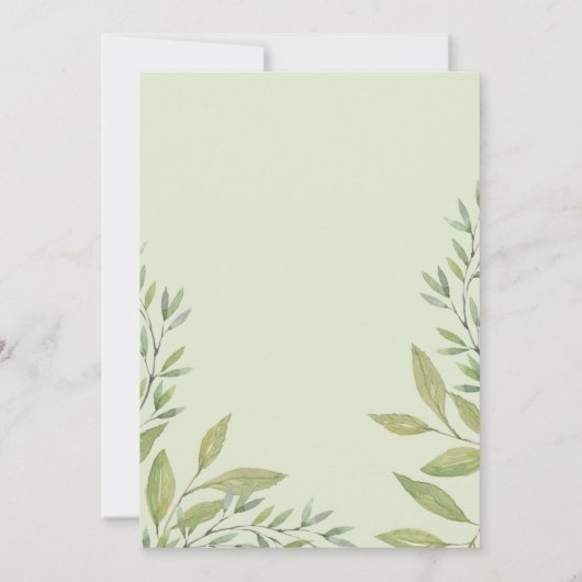 Elegante Boho Pink Roses Einladung (Rückseite)