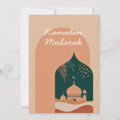 Elegante Boho Ramadan Mubarak Card Einladung (Vorderseite)
