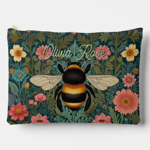 Elegante Boho-Retro-Hummel-Frühlingsblumen Zubehörtasche