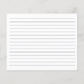 Elegante Boho Sonnenblumen Brautparty Rezept Karte (Rückseite)