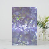 Elegante boho staubige lila Blumenarten Blume Briefpapier (Stehend Vorderseite)