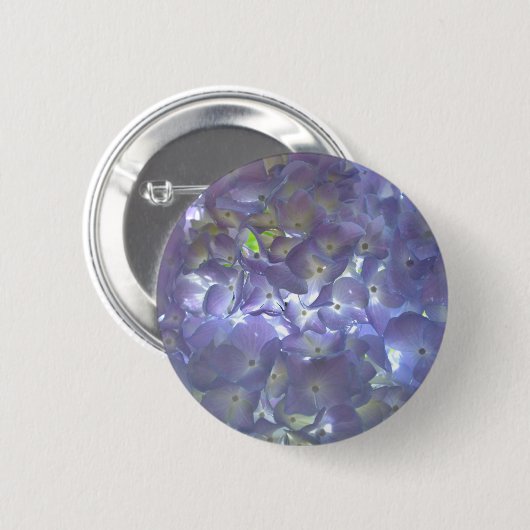 Elegante boho staubige lila Blumenarten Blume Button (Vorne & Hinten)