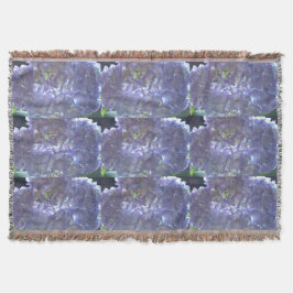 Elegante boho staubige lila Blumenarten Blume Decke