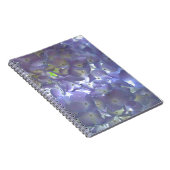 Elegante boho staubige lila Blumenarten Blume Notizblock (Rechte Seite)