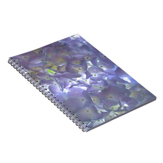 Elegante boho staubige lila Blumenarten Blume Notizblock (Rechte Seite)