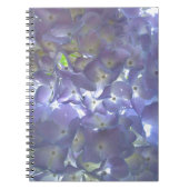 Elegante boho staubige lila Blumenarten Blume Notizblock (Vorderseite)