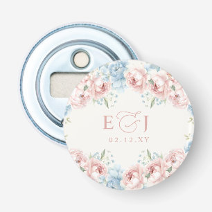 Elegante Boho Summer Blush Blumenhochzeit Flaschenöffner