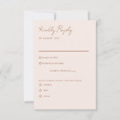 Elegante Boho Terracotta UAWG Einschließungskarte Einladung (Vorderseite)