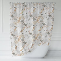 Elegante Boho Wasserfarben Blume & Vögel