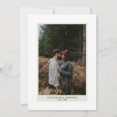 Elegante BOHO Wasserfarbenfall Floral Pampas Grass Einladung (Rückseite)