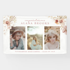 Elegante Boho Watercolor Abschluss Banner