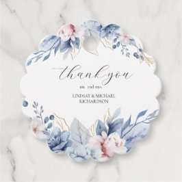 Elegante Boho Wildblume Babydusche Geschenkanhänger