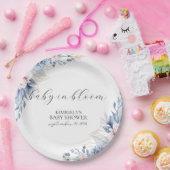 Elegante Boho Wildblume Babydusche Pappteller (Party)