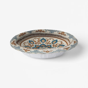 Elegante Boho Wildblume Blumenmuster Keramik Wed Pappteller