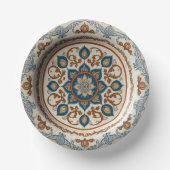 Elegante Boho Wildblume Blumenmuster Keramik Wed Pappteller (Vorderseite)