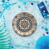 Elegante Boho Wildblume Blumenmuster Keramik Wed Pappteller (Party)