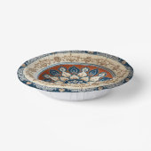 Elegante Boho Wildblume Blumenmuster Keramik Wed Pappteller (Gewinkelt)