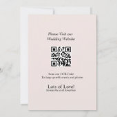 Elegante BOHO Wildblume Save the Date Karte (Rückseite)