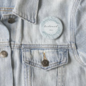 Elegante Boho-Wildblumen-Hochzeit Button (Beispiel)