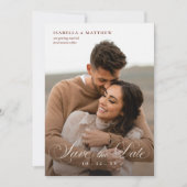 Elegante Boho-Wildblumen-Hochzeit Save The Date (Vorderseite)