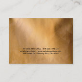 Elegante Bokeh Lights Chubby Business Cards Visitenkarte (Rückseite)