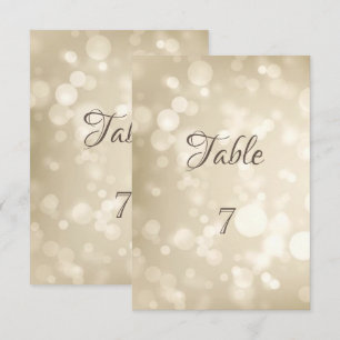 Elegante Bokeh-Tischkarte Einladung