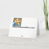 elegante Bonsai Baumkunst grau-weiß Karte (Rückseite)