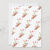 Elegante Botanicals Frohe Weihnachten Ein Foto (Rückseite)