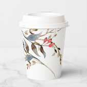 Elegante Botanicals Pappbecher (Rückseite)