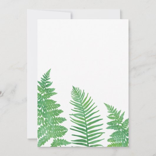 Elegante Botanicals speichern die Datumskarten Save The Date (Rückseite)