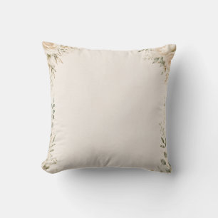 Elegante Botanik auf Vintage-Handmade-Papier Kissen