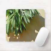 Elegante botanisch-grüne Kräuter Blätter Salbei Mousepad (Mit Mouse)