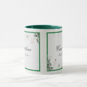 Elegante botanisch-rosa Blossom Bridesmaid Tasse (Zentrum)