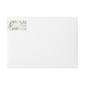Elegante botanische Absender-Adressetiketten | Per (Vorderseite)