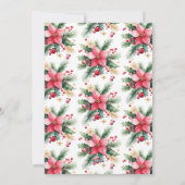 Elegante botanische Berries Weihnachten außerhalb (Rückseite)